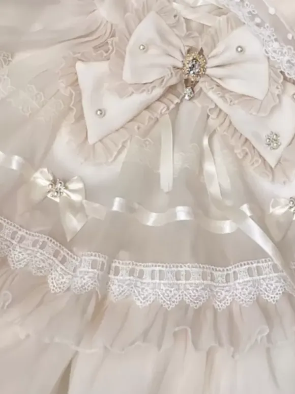 Sweet Lolita Dress Polyester Short Sleeves Sweet Lolita Dress