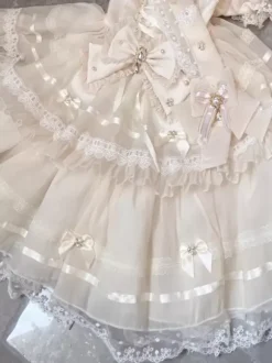 Sweet Lolita Dress Polyester Short Sleeves Sweet Lolita Dress