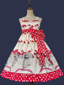Sweet Lolita Dress Polyester Bows Bowknot Sweet Lolita Dress