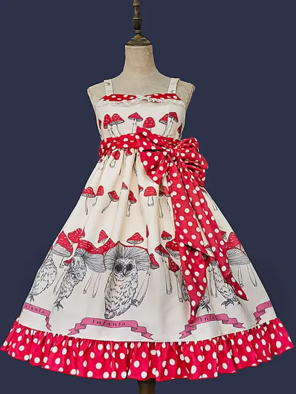 Sweet Lolita Dress Polyester Bows Bowknot Sweet Lolita Dress