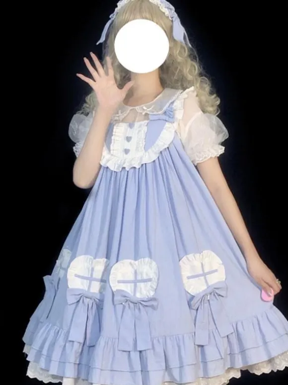 Sweet Lolita Dress Polyester Sleeveless Dress