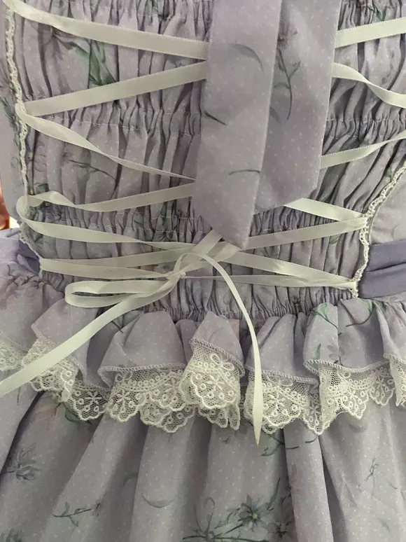 Sweet Lolita Dress Polyester Short Sleeves Dress Lolita Dress OP