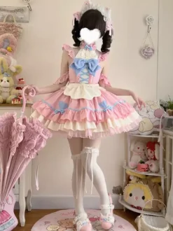 Sweet Lolita Dress Polyester Sleeveless Sweet Lolita Dress