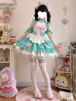 Sweet Lolita Dress Polyester Sleeveless Sweet Lolita Dress