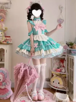 Sweet Lolita Dress Polyester Sleeveless Sweet Lolita Dress