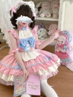 Sweet Lolita Dress Polyester Sleeveless Sweet Lolita Dress