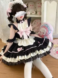 Sweet Lolita Dress Polyester Sleeveless Sweet Lolita Dress