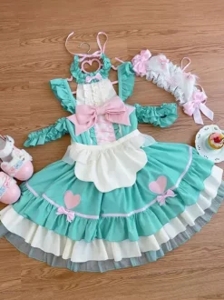 Sweet Lolita Dress Polyester Sleeveless Sweet Lolita Dress