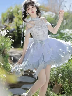 Sweet Lolita Dress Polyester Sleeveless Dress Lolita Dress