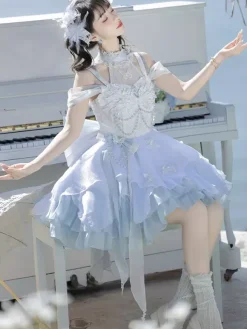 Sweet Lolita Dress Polyester Sleeveless Dress Lolita Dress
