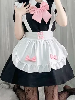 Sweet Lolita Dress Polyester Short Sleeves Dress