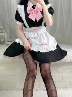 Sweet Lolita Dress Polyester Short Sleeves Dress