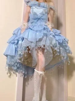 Sweet Lolita Dress Polyester Sleeveless Lolita Dress