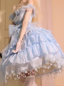Sweet Lolita Dress Polyester Sleeveless Lolita Dress