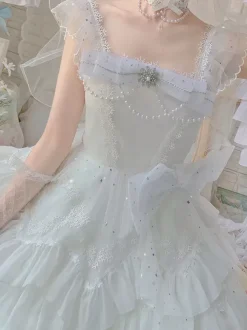 Sweet Lolita Dress Polyester Sleeveless Lolita Dress