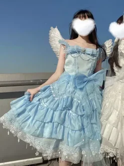 Sweet Lolita Dress Polyester Sleeveless Lolita Dress