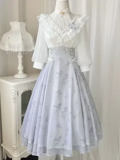 Sweet Lolita Dress Polyester 3/4 Length Sleeves Dress Sweet Lolita Dress