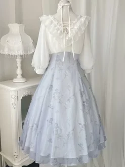 Sweet Lolita Dress Polyester 3/4 Length Sleeves Dress Sweet Lolita Dress