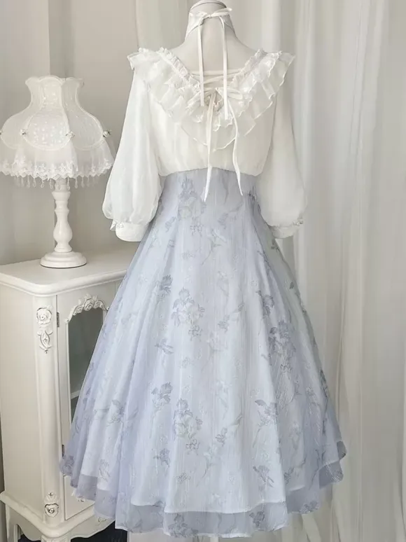 Sweet Lolita Dress Polyester 3/4 Length Sleeves Dress Sweet Lolita Dress