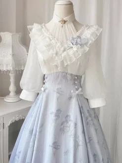 Sweet Lolita Dress Polyester 3/4 Length Sleeves Dress Sweet Lolita Dress
