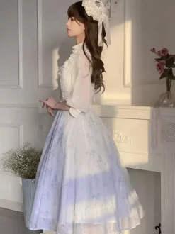 Sweet Lolita Dress Polyester 3/4 Length Sleeves Dress Sweet Lolita Dress