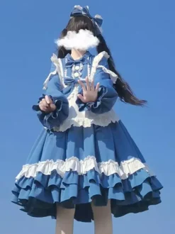 Sweet Lolita Dress Polyester Long Sleeves Dress Lolita Dress
