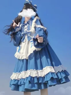 Sweet Lolita Dress Polyester Long Sleeves Dress Lolita Dress