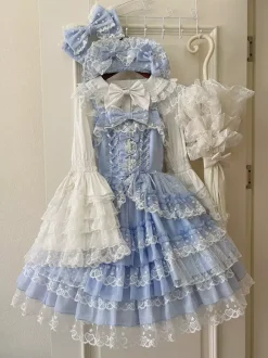 Sweet Lolita Dress Polyester Sleeveless Jumper Sweet Lolita Dress