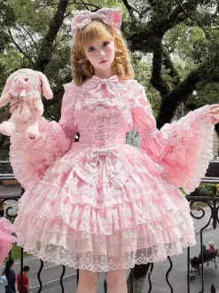 Sweet Lolita Dress Polyester Sleeveless Jumper Sweet Lolita Dress