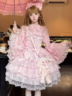 Sweet Lolita Dress Polyester Sleeveless Jumper Sweet Lolita Dress