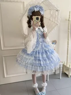 Sweet Lolita Dress Polyester Sleeveless Jumper Sweet Lolita Dress