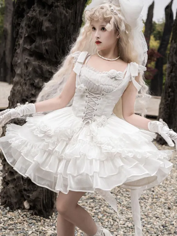 Sweet Lolita Dress Polyester Sleeveless Sweet Lolita Dress