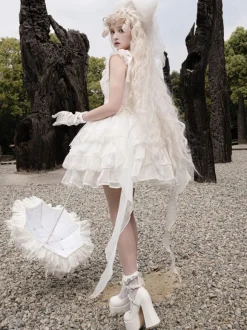 Sweet Lolita Dress Polyester Sleeveless Sweet Lolita Dress