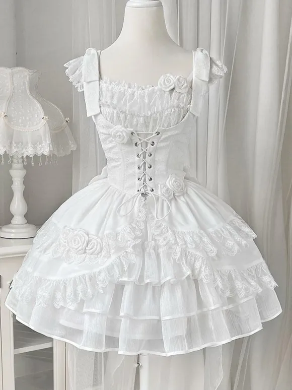 Sweet Lolita Dress Polyester Sleeveless Sweet Lolita Dress