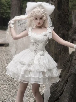 Sweet Lolita Dress Polyester Sleeveless Sweet Lolita Dress