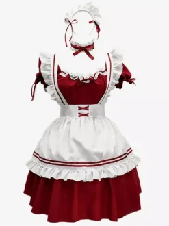 Sweet Lolita Dress Polyester Short Sleeves Dress