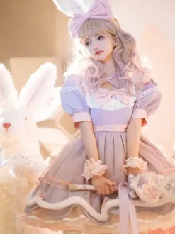 Sweet Lolita Dress Short Sleeves Sweet Dress Lolita Dress