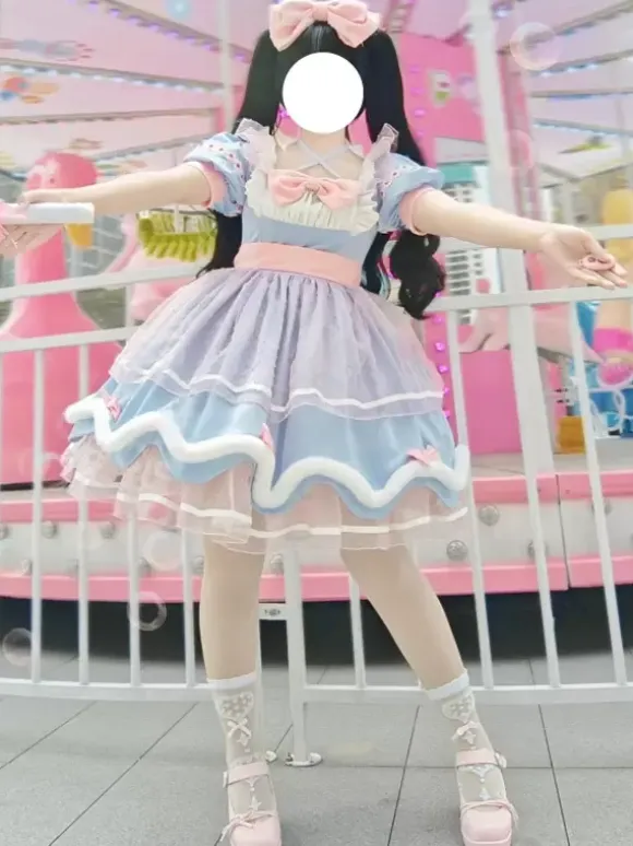 Sweet Lolita Dress Short Sleeves Sweet Dress Lolita Dress