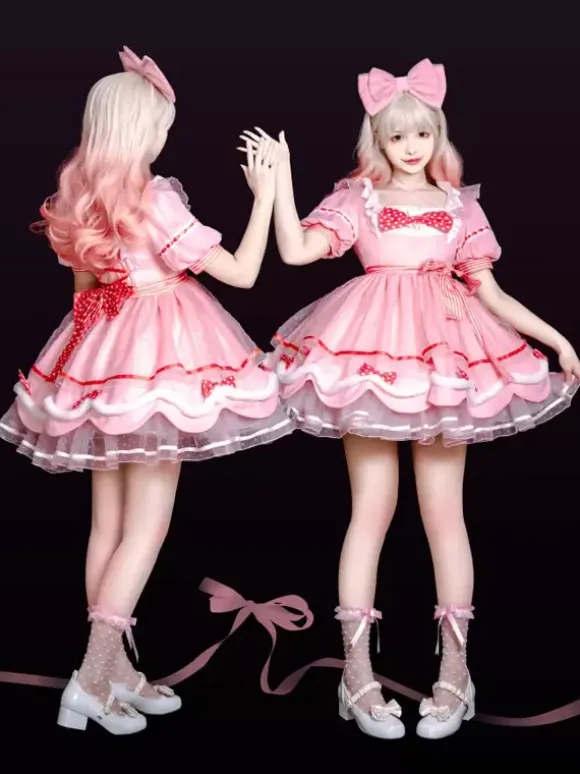 Sweet Lolita Dress Short Sleeves Sweet Dress Lolita Dress