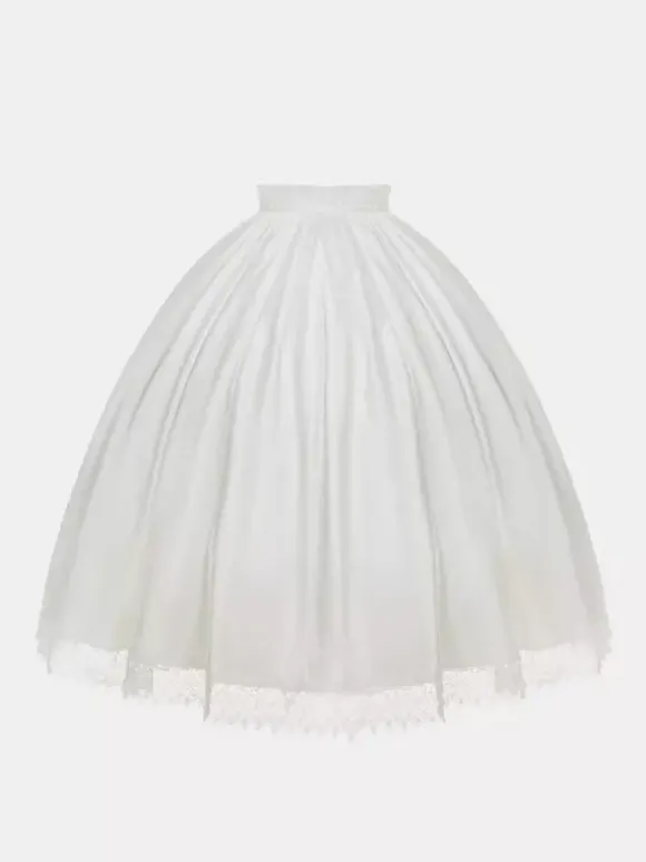 Sweet Lolita Dress White Polyester Long Sleeves Wedding Hime Lolita Dress