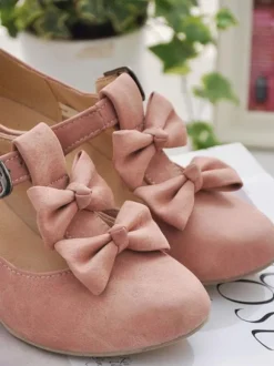 Sweet Lolita Footwear Bows Prism Heel Lolita Pumps