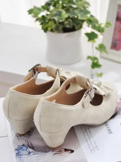 Sweet Lolita Footwear Bows Prism Heel Lolita Pumps
