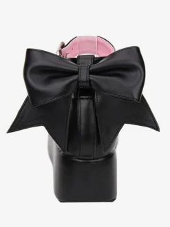 Sweet Lolita Footwear Bow Stappy Buckle Wedge Heel White Lolita Shoes