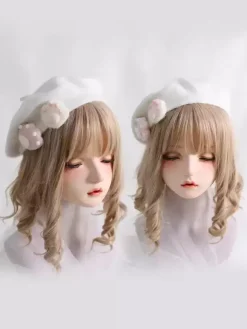 Sweet Lolita Hat Accessory Polyester White Lolita Accessories