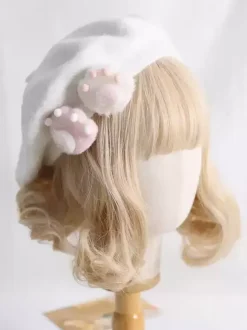 Sweet Lolita Hat Accessory Polyester White Lolita Accessories