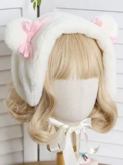 Sweet Lolita Hat Bows Accessory White Lolita Accessories