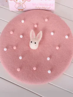 Sweet Lolita Hat Pink BowknotBow Polyester Lolita Accessories Headwear