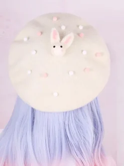 Sweet Lolita Hat Pink BowknotBow Polyester Lolita Accessories Headwear