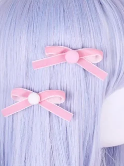 Sweet Lolita Hat Pink BowknotBow Polyester Lolita Accessories Headwear