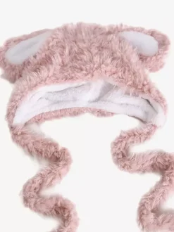 Sweet Lolita Hat Pink Rabbit Ears Plush Warm Accessories